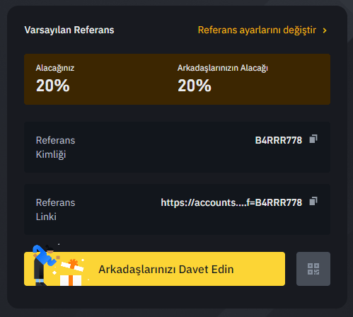Binance Referans Kodu Komisyon İndirimi Oranı En yüksek Kaçtır